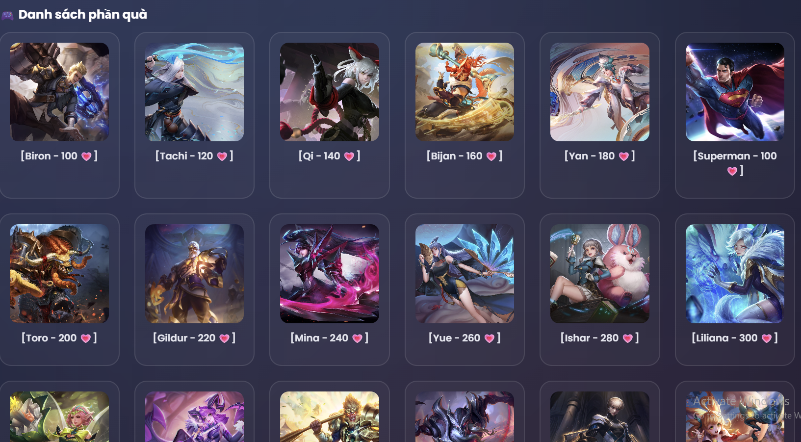 Hình ảnh trò chơi